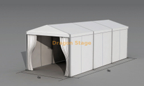 Carpa con estructura en A de aluminio de 4x9 m con paredes laterales completas | Tienda para eventos al aire libre de perfil 36 × 70