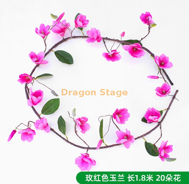 玫红色玉兰花藤（ 1 条）