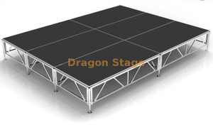 Venta caliente Aluminio Concierto al aire libre Etapa 16x12ft/4.88x3.66m 0.6-1m