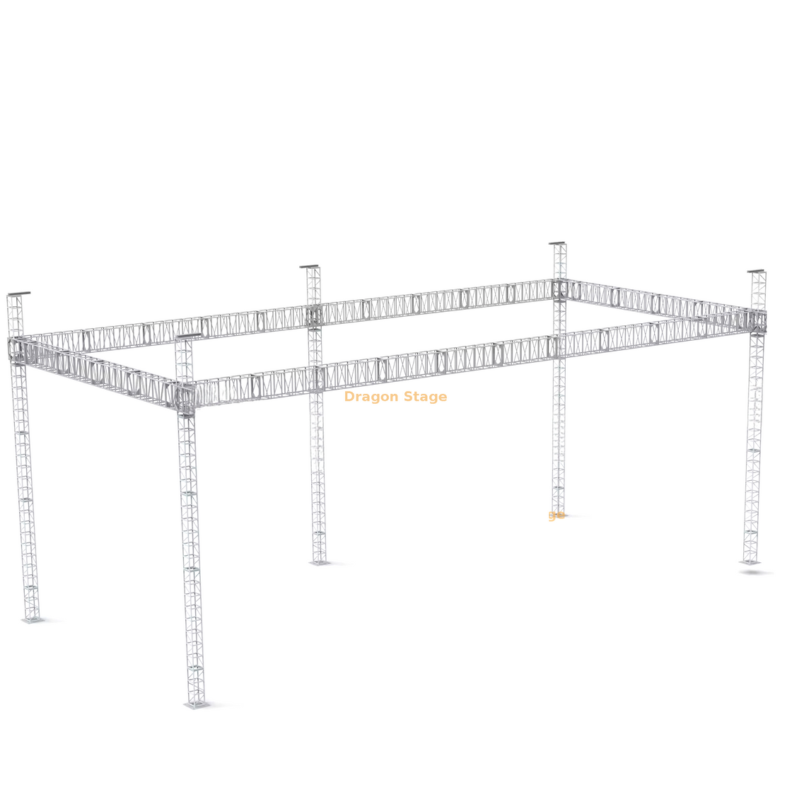 Sistema de armadura de pantalla LED portátil de 14x6x6m con 5 torres de soporte y polipastos de cadena manuales