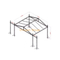 Sistema de armadura de escenario con techo inclinado de aluminio de alta resistencia de 15x12x9m (altura de 9m) con alas de altavoz de 3m