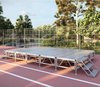 Montaje de altura ajustable de ensamblaje en la etapa de boda 6.1x3.66m altura 0.6-1 m con 2 escaleras