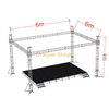 Silver Square Aluminium Concert Aluminium Sound Truss 6x6x4m