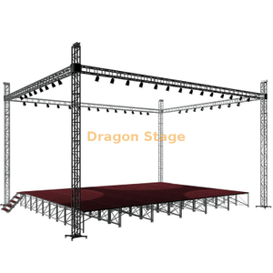 Plataforma portátil para eventos de aluminio y sistema de armadura para programas al aire libre 16x24 pies