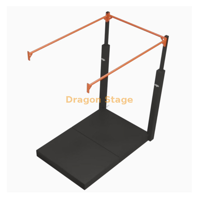 Ninja Sistema de vía base de marco de jaula tubular de acero de un solo nivel con juntas de conexión de arranque/final