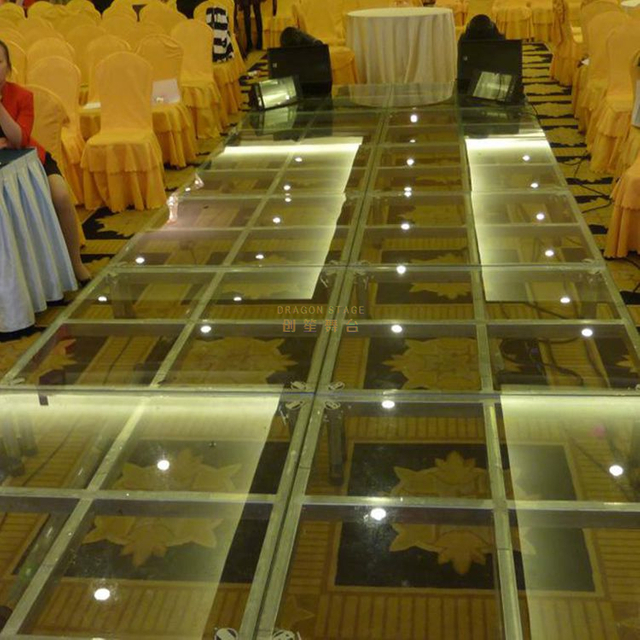 Escenario móvil de cristal de boda duradero de mejor calidad y bajo precio