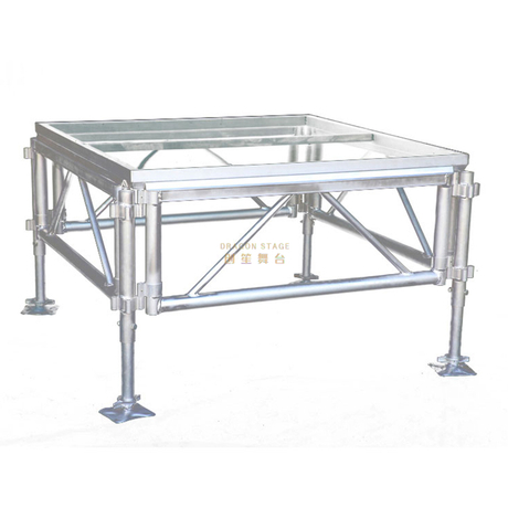 Escenario de cubierta acrílico de aluminio portátil de 5x6 m de altura: 0,4-0,8 m