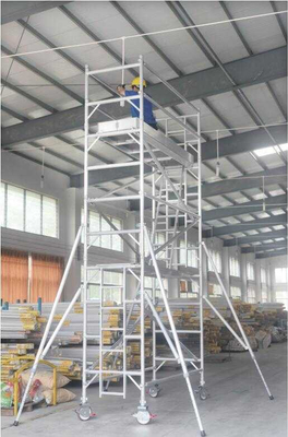 Torre móvil de transmisión de energía de andamio de comunicación de trabajo de un solo tipo de aluminio