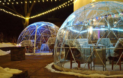 6m Jardín transparente hotel iglú casa glamping tienda de cúpula geodésica