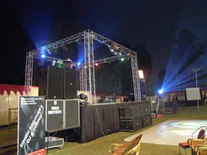 Armazón de iluminación de discoteca de torre de armadura de escenario de concierto de aluminio