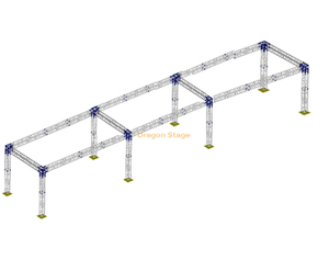 Sistema portátil de aluminio el 100x20x10ft del braguero de la calzada del pasillo del uso del partido del acontecimiento