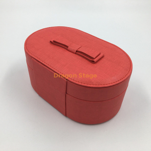 Fábrica de cajas de madera personalizada Caja de joyería de cuero de suministro de fábrica profesional del fabricante