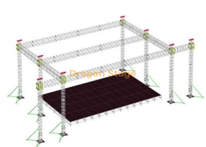 Truss de iluminación para eventos indios al aire libre 80x80x40ft