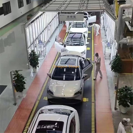 Marco de túnel ligero móvil de aluminio para reparación de automóviles