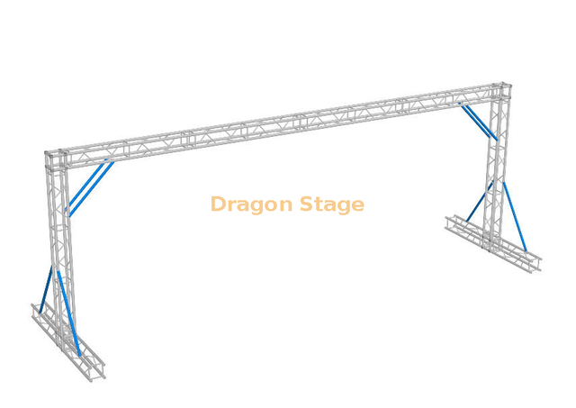 Sistema de truss de iluminación de poste de portería Global Truss de aluminio 10x4m