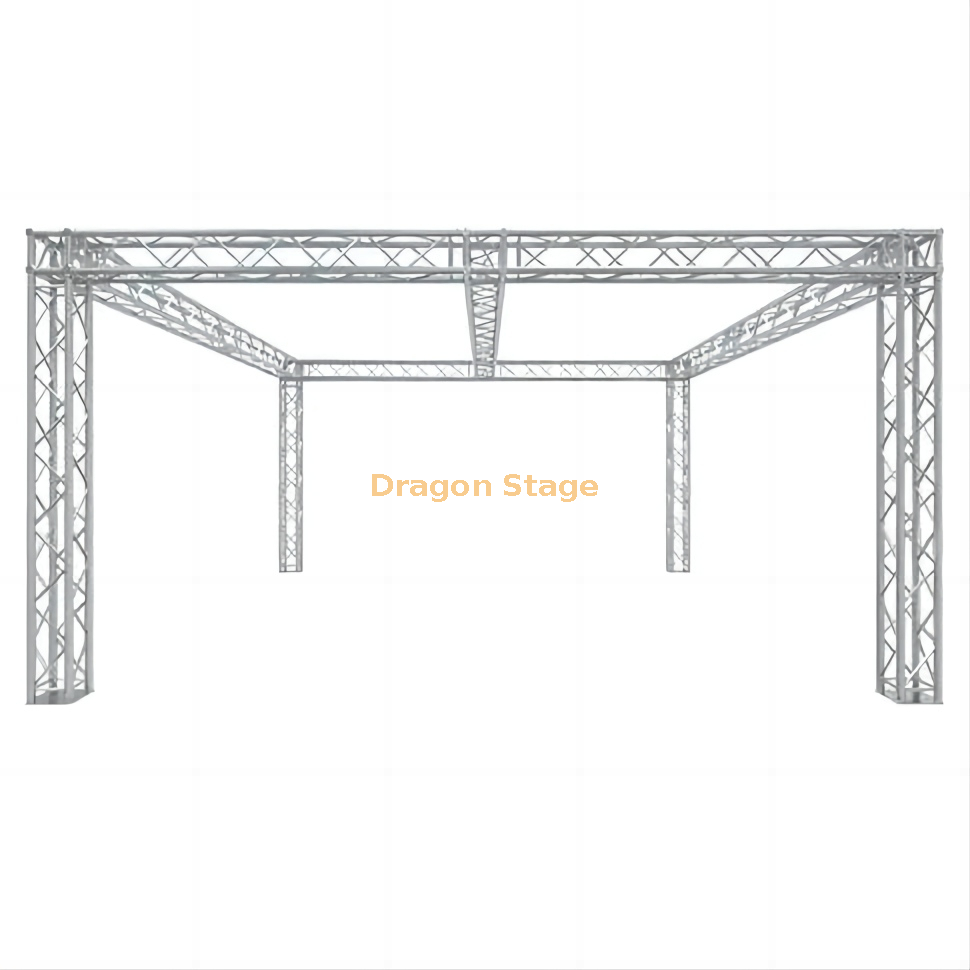 290 Truss 20'x20' Stand de feria comercial/sistema de exhibición - Modular F34 Box Truss con esquinas de bloque de conexiones universales y viga central