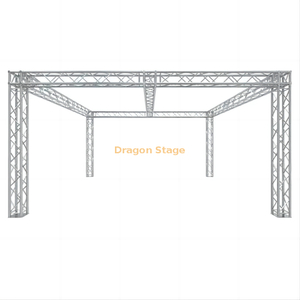 Sistema de exhibición/stand de feria comercial Global Truss de 20'x20' - Armazón de caja modular F34 con esquinas de bloque de conexiones universales y viga central