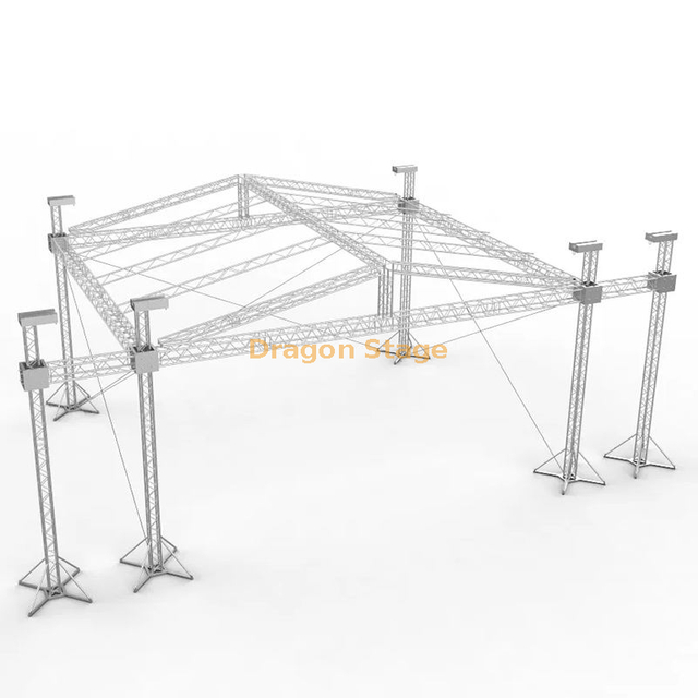 Podio de armazón y escenario para escenario de techo exterior 15x5x8m