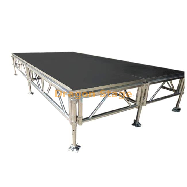 Plataforma de escenario portátil de aluminio para eventos 14,64x10,98m