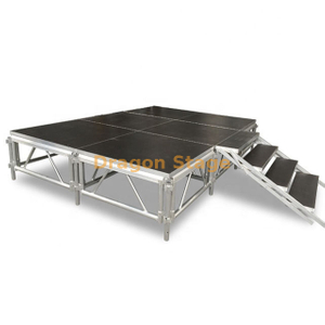 Etapa portátil de instalación rápida de aluminio de 4x4 pies a precio de fábrica 17,08x6,1 m