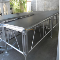 Plataforma de aluminio portátil los 7.32x1.22m de la etapa del partido del funcionamiento