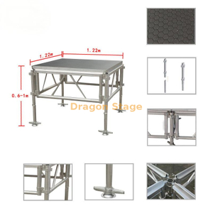 Rápido monte la plataforma ajustable de aluminio portátil el 17.08x14.64m de la etapa