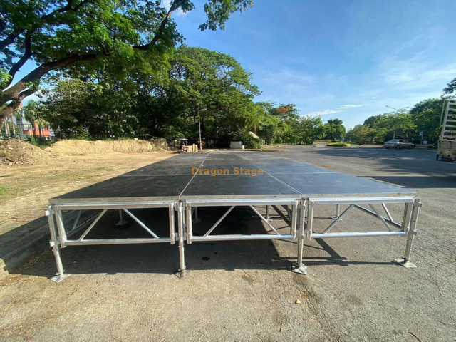 Escenario de pasarela de desfile de moda al aire libre 10x3m