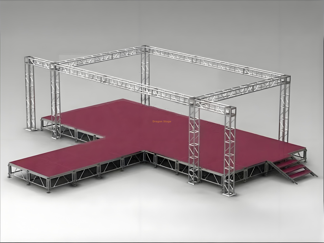 Truss de perno cuadrado de aluminio 300 mm para concierto en la etapa de 8x5x3m