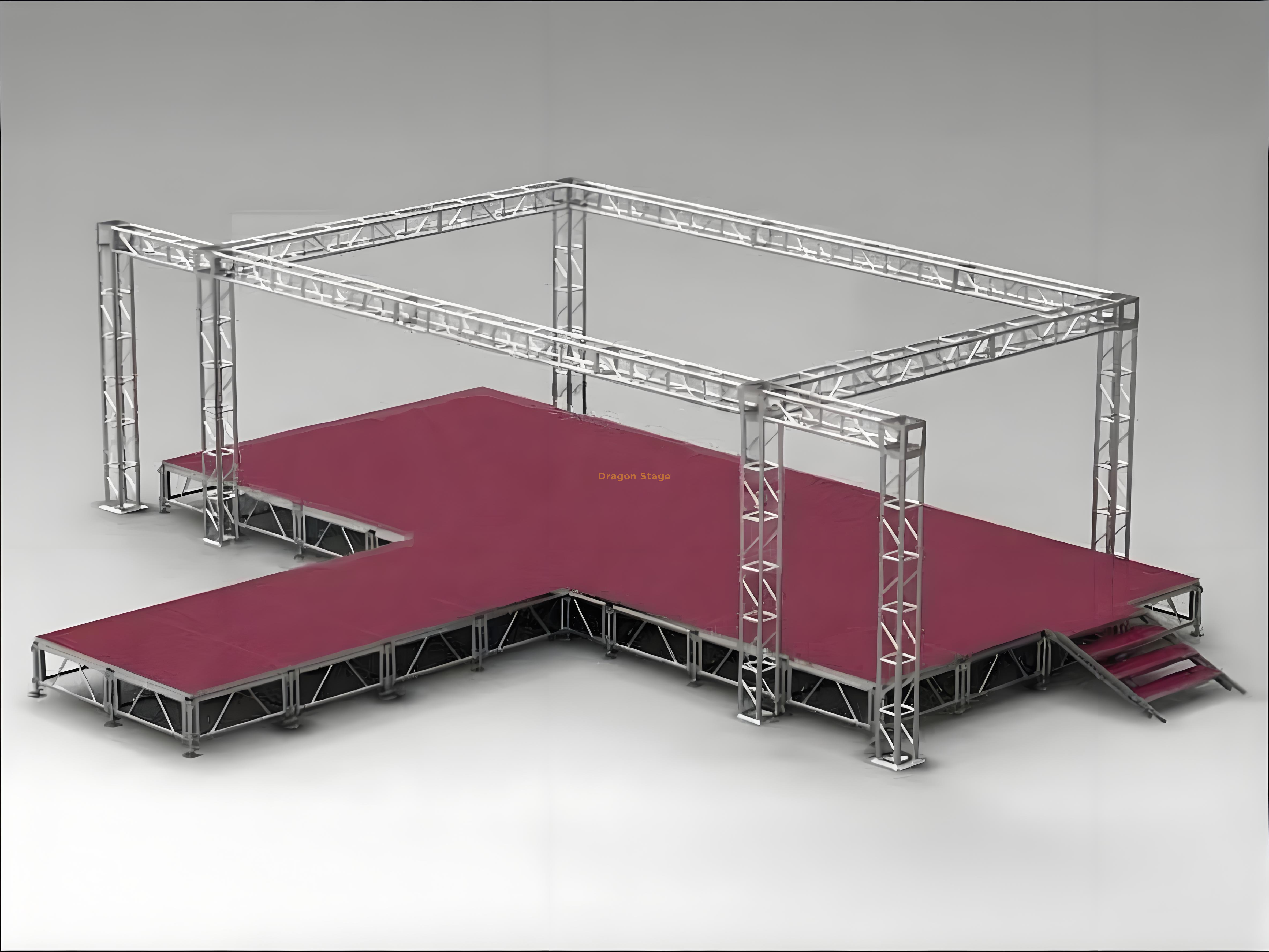 Truss de perno cuadrado de aluminio 300 mm para concierto en la etapa de 8x5x3m