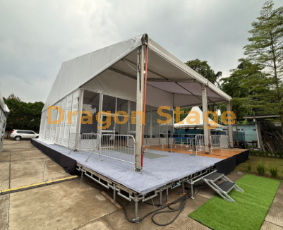 Salón de plataforma de hospitalidad para eventos en carpas al aire libre | Plataformas modulares de andamio integral para hostelería
