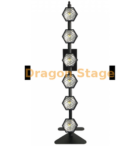 6 luces de fondo de píxeles COB hexagonales lineales