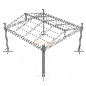 Altura portátil de aluminio al aire libre el 16ft del sistema los 32x32ft del braguero de la iluminación de la etapa