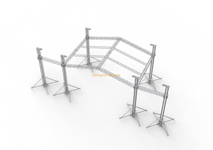 Sistema de techado para escenarios de 9x6x7m con alas para altavoces