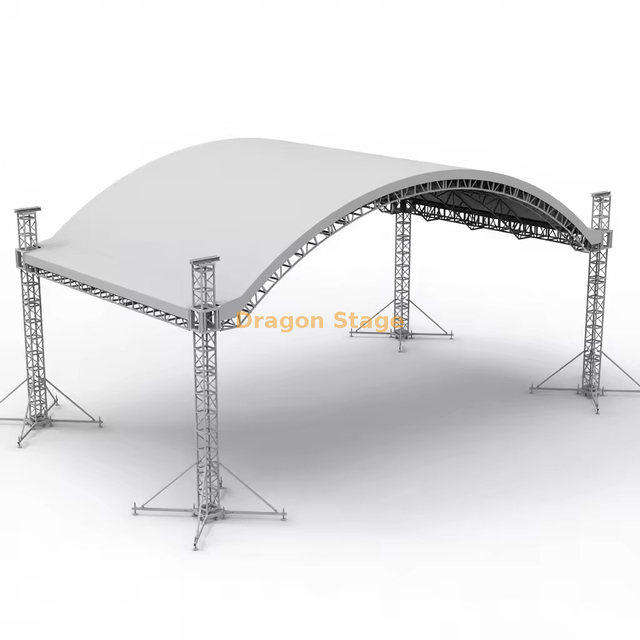 Marco de arco marco de aluminio Techo curvo Camisco 10x6x4m