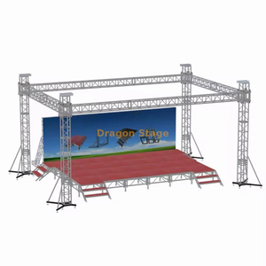 Eventos de conciertos Boda de armadura portátil de escenario para equipos de iluminación 9x6x5m
