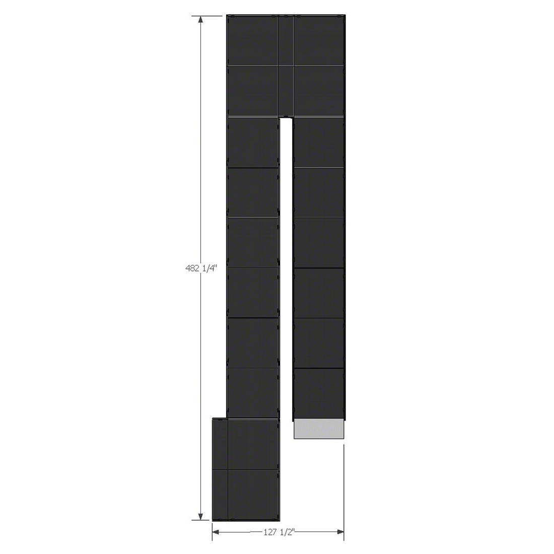 DragonStage Rampa de escenario modular de aluminio con retroceso de 12,25 x 3,24 m.jpg