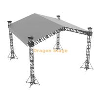Sistema de techo Alustage 8x8x6m para conciertos al aire libre