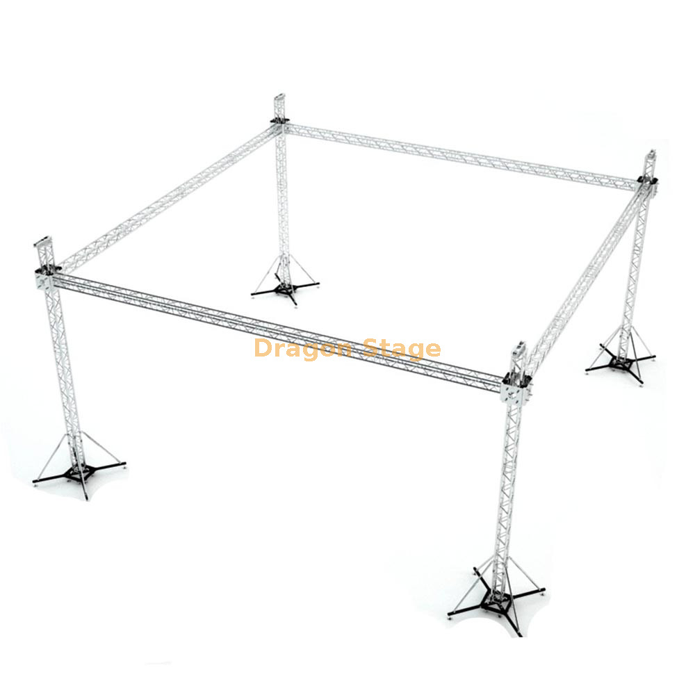 Truss de iluminación exterior portátil para conciertos 8x8x6m