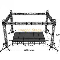 Escenario Layher con sistema Frame Truss 8x6x6m