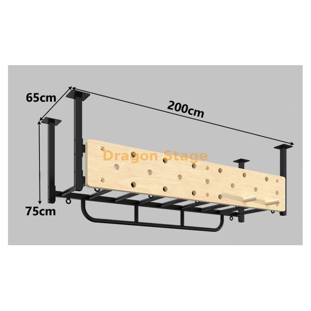 Ninja Track - 2m escalera de nubes multifuncional con placa de zócalo de 1,8 m