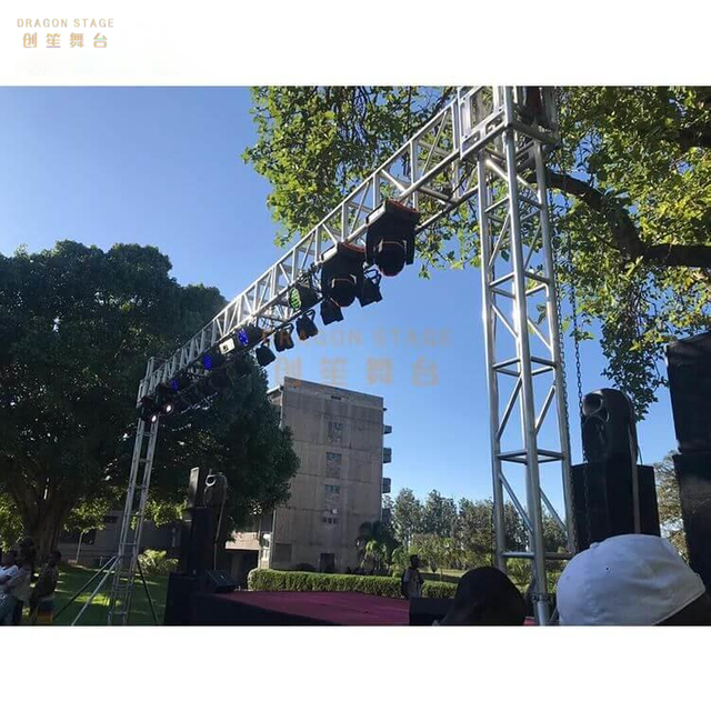 Aluminio Black Bolt DJ Lighting Truss / LED Screen Support Truss / Goal Post Truss System para eventos 20×60 pies