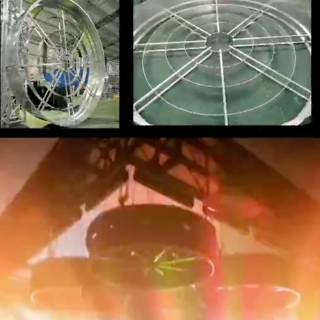 Armazón de iluminación circular personalizado en forma de chimenea