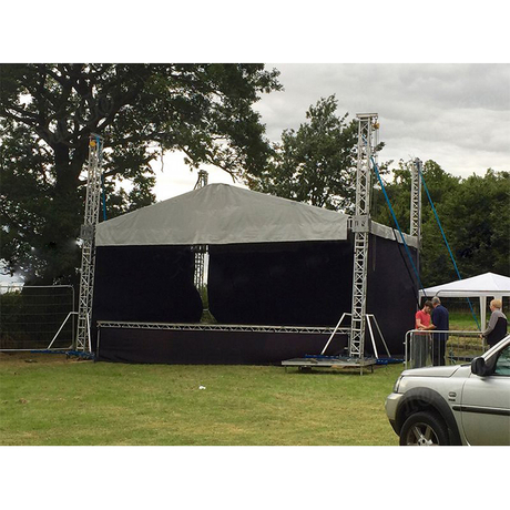 Sistema de armadura de iluminación de techo a dos aguas de aluminio para eventos y estructuras de escenario