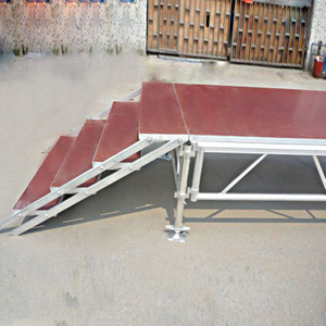 Escenario portátil de aluminio para exteriores personalizado de madera contrachapada 40x20ft