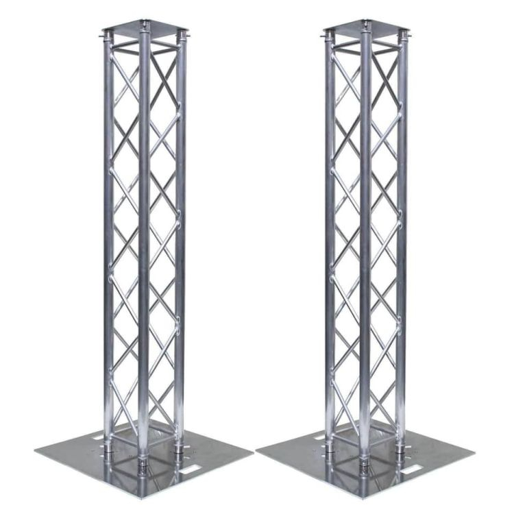 Bandas de soporte DJ de aluminio Totem Truss con placa base