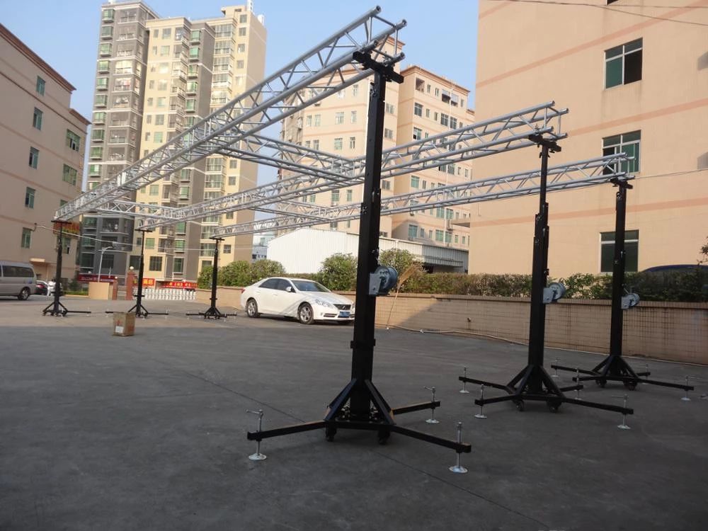 Armazón de iluminación de soporte de manivela de servicio pesado de acero de 6 m para la venta