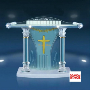 Modelos de medidas de púlpito de iglesia de acrílico moderno