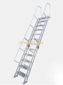 Escalera de aluminio para poste doble de ático