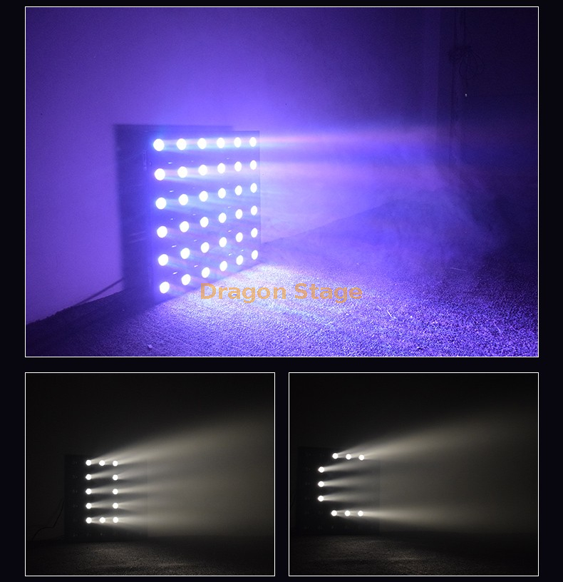 Luces de matriz LED36 Luces de teñido KTV Barra de iluminación de ambiente Luces de escenario de boda 36 Luces de matriz de oro