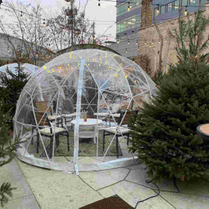 Quioscos de cúpula hexagonal portátiles personalizados para eventos promocionales en interiores y exteriores